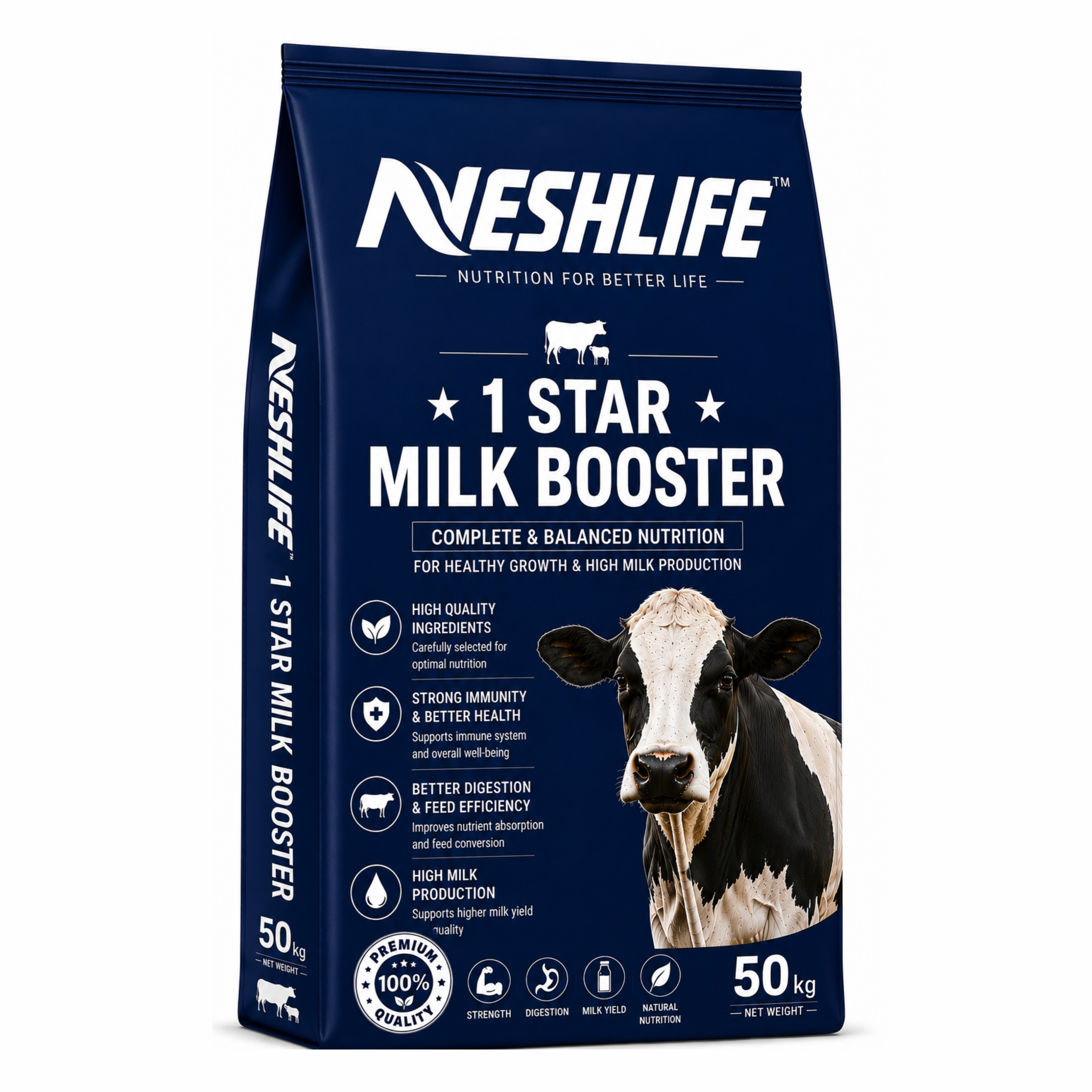Milk booster feed
